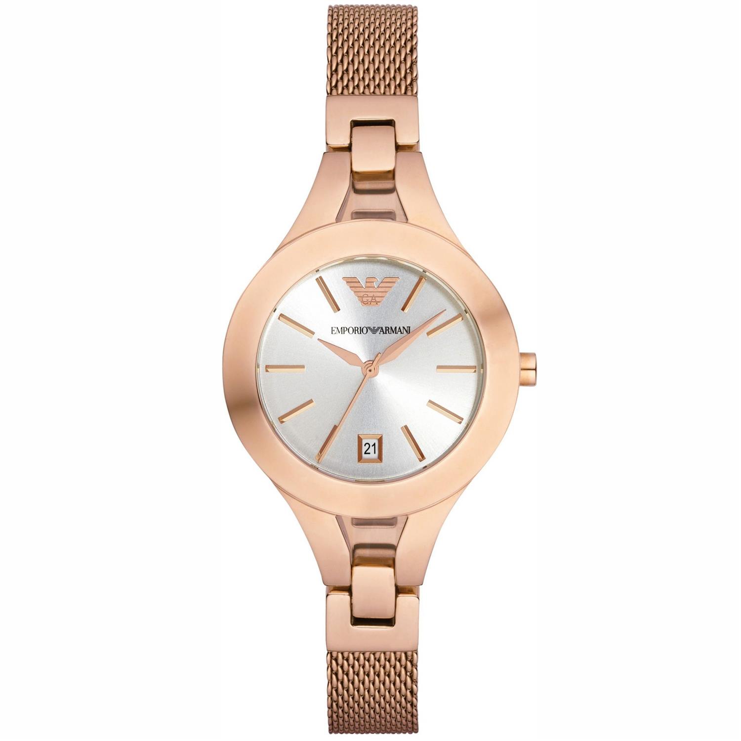 Armani ladies mesh on sale watch